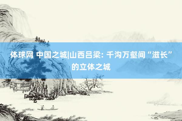 体球网 中国之城|山西吕梁: 千沟万壑间“滋长”的立体之城