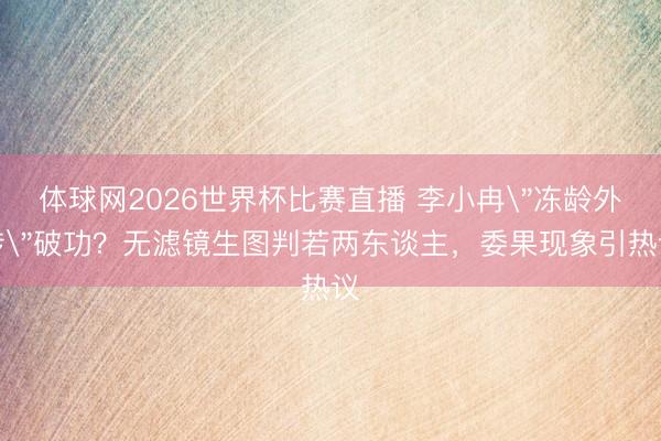 体球网2026世界杯比赛直播 李小冉