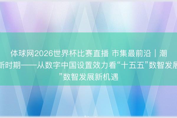 体球网2026世界杯比赛直播 市集最前沿｜潮起数字新时期——从数字中国设置效力看“十五五”数智发展新机遇